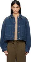 Isabel Marant Josephine Cotton Denim Jacket In Faded Blue