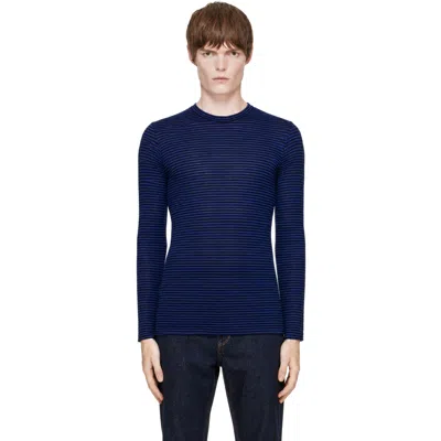 Isabel Marant Blue Leighton Linen Long Sleeve T-shirt
