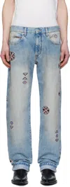 Isabel Marant Blue Lewys Jeans In Blue