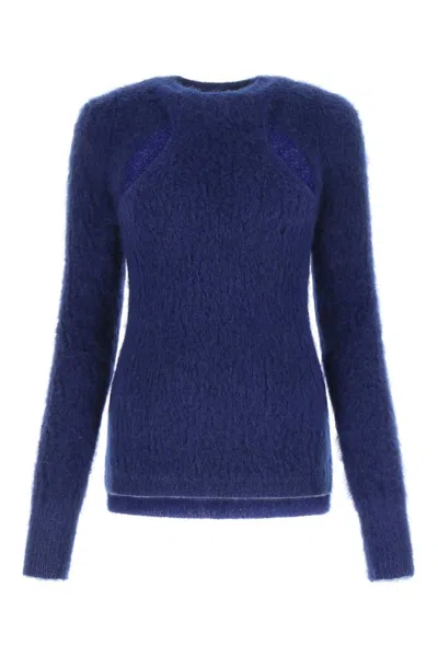Isabel Marant Blue Mohair Blend Alford Sweater In 30eb