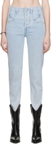 Isabel Marant Niliane Slim Denim Pants In 30lu Light Blue