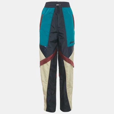 Isabel Marant Blue Nylon Paneled Track Pants