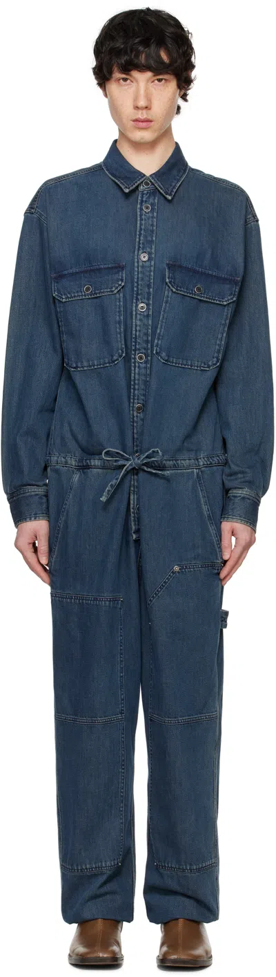Isabel Marant Blue Otilie Jumpsuit In 30fb