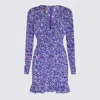 Isabel Marant Lara Ruched Printed Stretch-silk Mini Dress