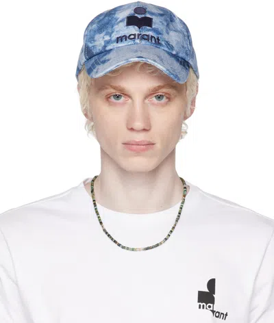 Isabel Marant Blue Tyron Denim Cap In 30bu Blue
