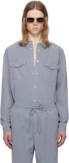 Isabel Marant Blue Vasco Shirt In Ice Blue