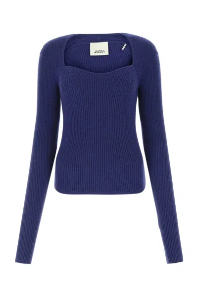 Isabel Marant Blue Wool Blend Bailey Sweater