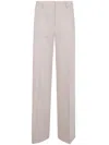 Blugirl Flanel Stretch Wide Leg Trousers In Neutral