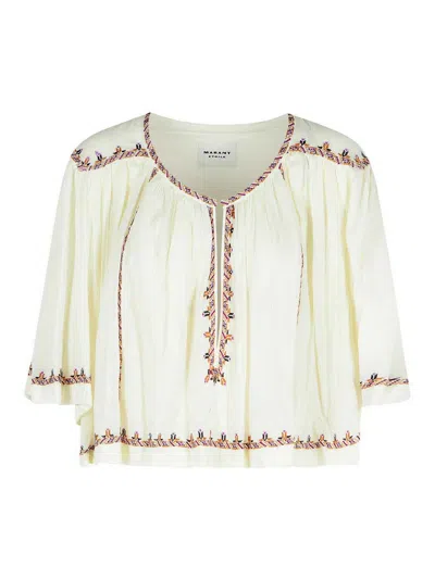 Isabel Marant Felicity Beige Cotton Blouse