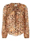Isabel Marant Marant Ametissa Blouse In Brown