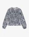Isabel Marant Bluse Gelina In Midnight-white