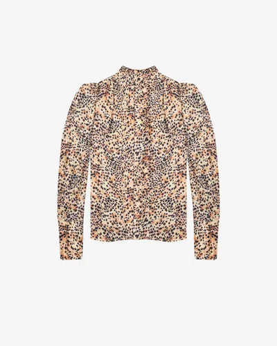 Isabel Marant Bluse Lamia In Neutrals