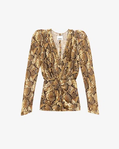 Isabel Marant Marlin Blouse In Sand