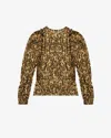 Isabel Marant Zarga Blouse In Leopard