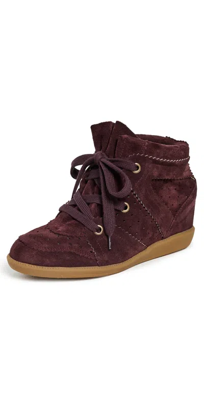Isabel Marant Bobby Sneakers Plum In Purple