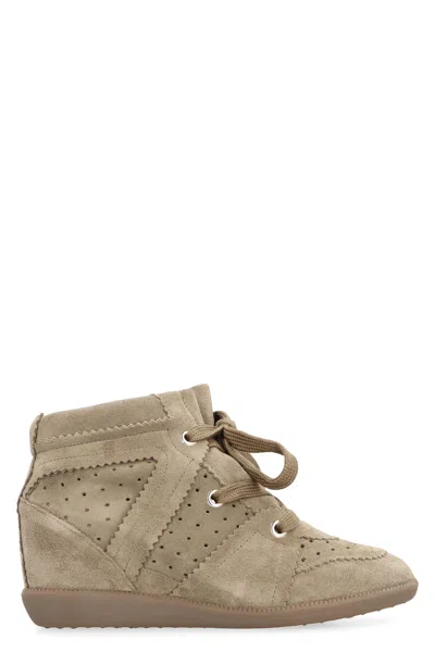 Isabel Marant Bobbie Wedge Sneakers In Brown