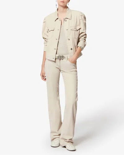 Isabel Marant Bolineav Jacket In Ecru In Neutral