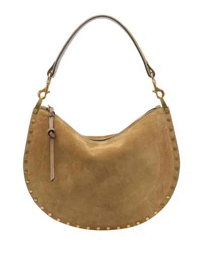 Isabel Marant Beige Oskan Soft Zip Shoulder Bag