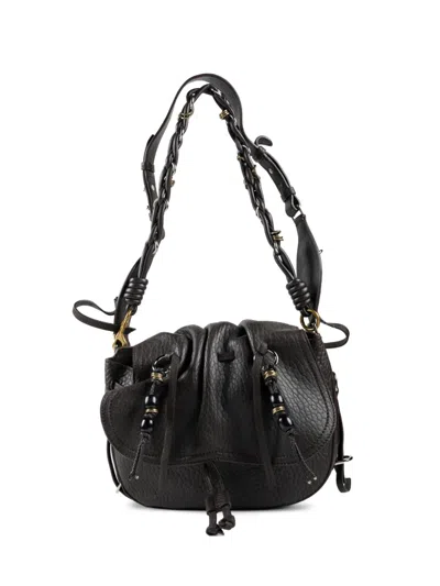 Isabel Marant Bolton Beaded Tote Bag In Black