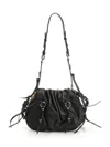 Isabel Marant Pleated-detail Drawstring Shoulder Bag In Black