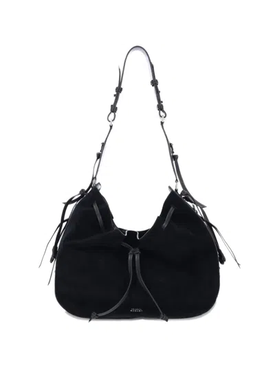 Isabel Marant Bolton Hobo Drawstring Shoulder Bag In Black