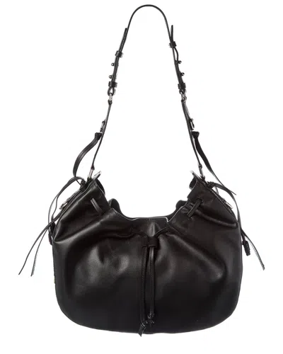 Isabel Marant Bolton Leather Hobo Bag In Black