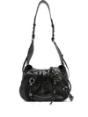 Isabel Marant Pleated-detail Drawstring Shoulder Bag In Black