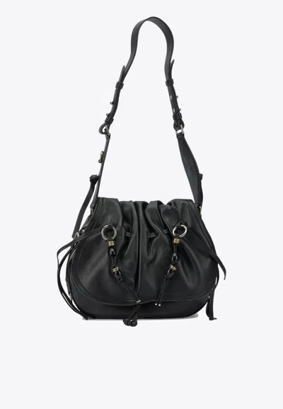 Isabel Marant Bolton Leather Shoulder Bag In Black