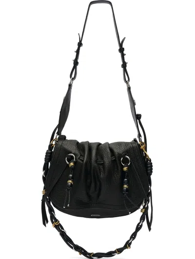 Isabel Marant Bolton Leather Shoulder Bag In Black