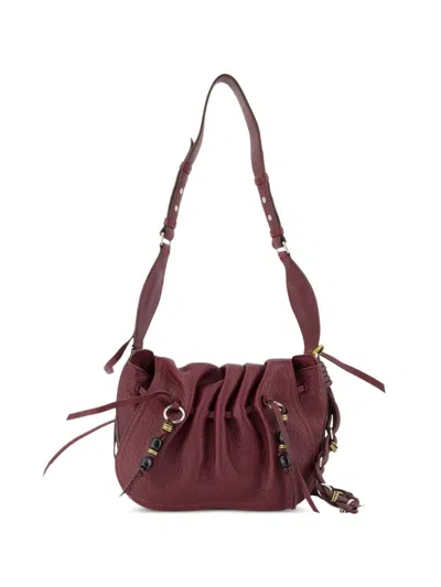 Isabel Marant Bolton Leather Shoulder Bag In Red