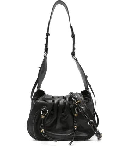 Isabel Marant Bolton Leather Shoulder Bags In Black
