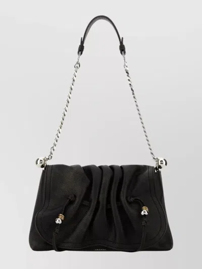 Isabel Marant Bolton Leather Clutch Bag In Black
