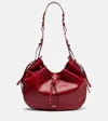Isabel Marant Bolton Medium Leather Shoulder Bag In Red
