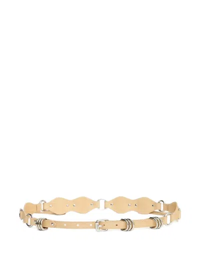Isabel Marant Bolton Ring-detail Leather Belt In Brown
