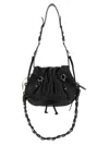 Isabel Marant Pleated-detail Drawstring Shoulder Bag In Black