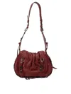 Isabel Marant Ruched Shoulder Bag Adjustable Strap In Red