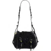 Isabel Marant Leather Shoulder Bag Adjustable Strap In Black