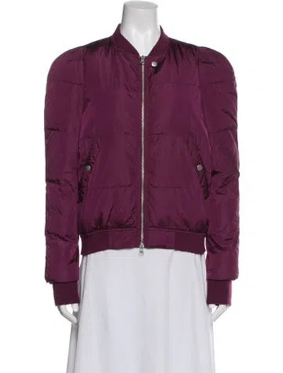 Pre-owned Isabel Marant Bomber Jacket In Burgundy