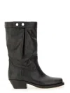 Isabel Marant Ademe Low Heels Ankle Boots In Black