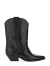 Isabel Marant 60mm Luliette Leather Ankle Boots In Black