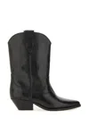 Isabel Marant 60mm Luliette Leather Ankle Boots In Black