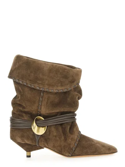 Isabel Marant Edrika Ankle Boot In Bronze