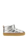 Isabel Marant "eskee" Flat Sole Metallic Finish Boots In Silver
