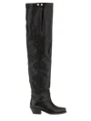 Isabel Marant 40mm Amati-gb Leather Knee High Boots In Black