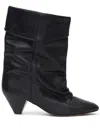 Isabel Marant 40mm Ryska-gb Leather Slouchy Boots In Black