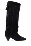 Isabel Marant Black Suede Elisa Boots In Black