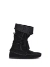 Isabel Marant Almond Toe Ankle Boots With Tassel Detail