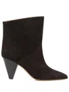 Isabel Marant 75mm Loline Suede Boots In Black