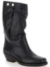 Isabel Marant Ademe Low Heels Ankle Boots In Black