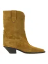 Isabel Marant Duerto Suede Cowboy Boot In Beige